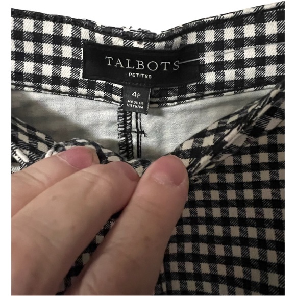 Talbots black and white skirt in size 4 petites - Picture 4 of 8